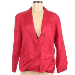100% Silk Red Blazer (BUNDLE ONLY)